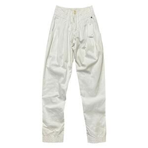 NWT Z Cavaricci High Waist Tapered Pants White - 24